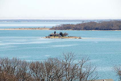 View of Taylor's Island from SIFD Aerial Truck